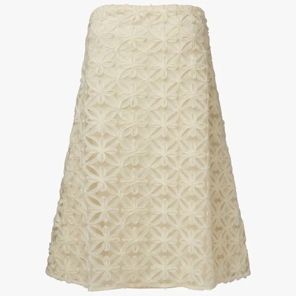WEWOREWHAT A-Line Lace Mini Dress Lattice Lace Size 16